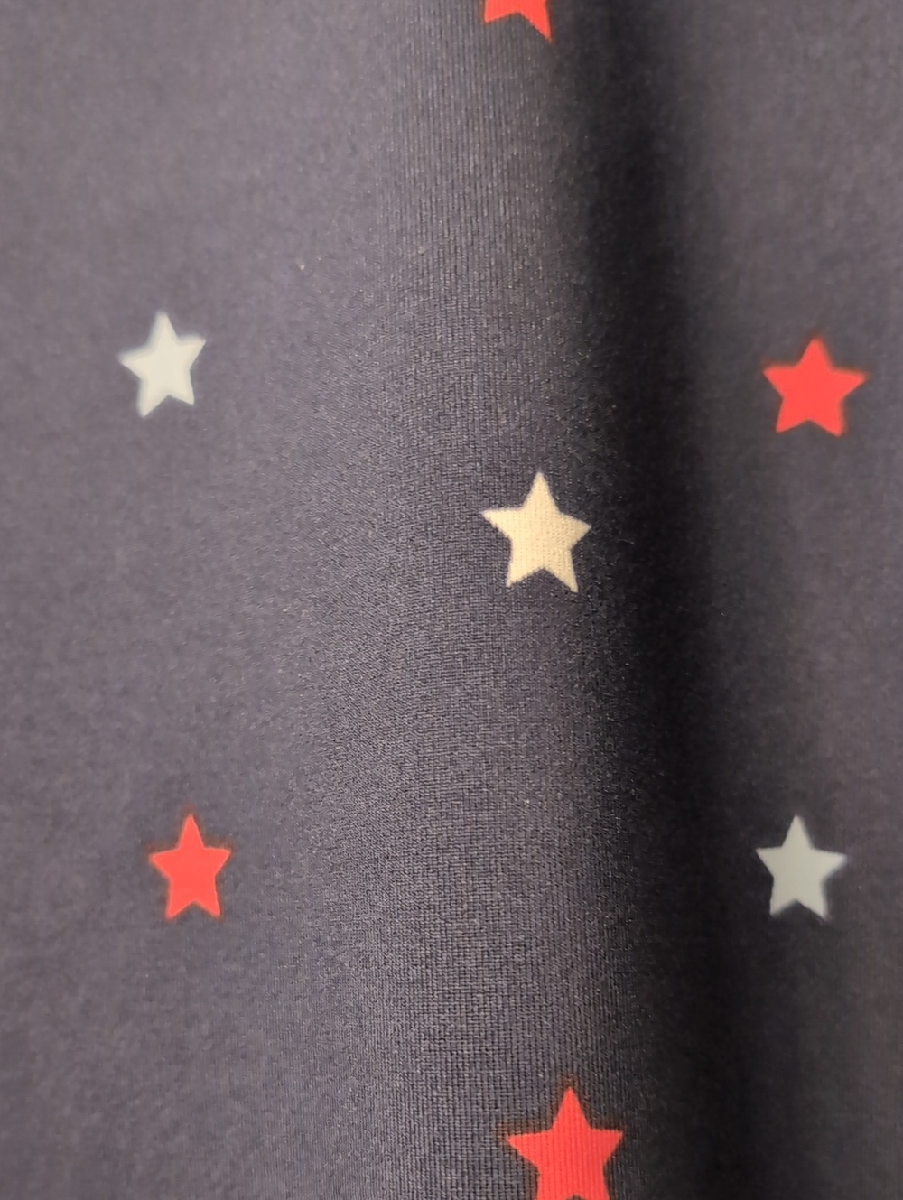 2X Crown & ivy Navy Leggings with Red, White, and Light Blue Stars - Picture 2 of 8